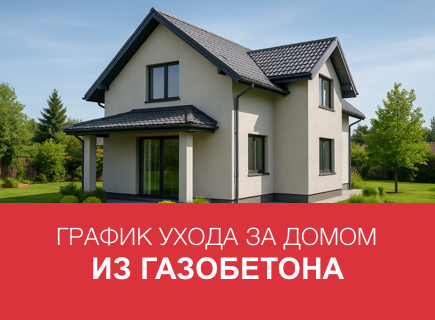 Годовой график обслуживания дома из газобетона